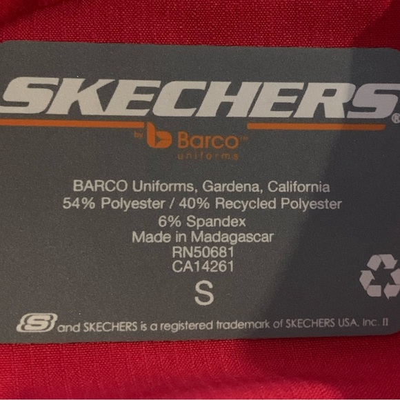 Skechers Women's 3Pocket Reliance Drawstring Cargo Scrubs Pink Size Small - Picture 2 of 6